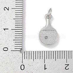 Brass Micro Pave Cubic Zirconia Pendants&nbsp;KK-Q028-62P