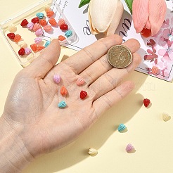 60Pcs 6 Colors Dyed Synthetic Coral Beads&nbsp;CORA-YW0001-05