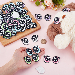 2 Sets Felt Craft Doll Eye&nbsp;AJEW-PH0006-60A