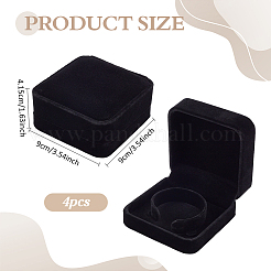 Square Velvet Bracelet Display Boxes&nbsp;CON-WH0095-134A