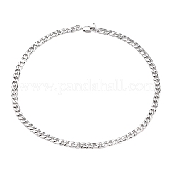 Non-Tarnish Men's 304 Stainless Steel Cuban Link Chain Necklaces&nbsp;X-NJEW-JN03170-01