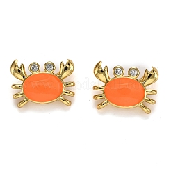 Real 18K Gold Plated Brass Micro Pave Clear Cubic Zirconia Charms&nbsp;ZIRC-L100-020-G
