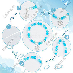 DIY Snowflake Bracelet Making Kit&nbsp;BJEW-SC0001-08
