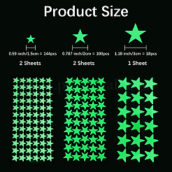 5 Sheets Luminous PET Wall Stickers&nbsp;DIY-DJ0002-23A