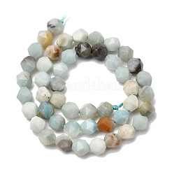 Natural Flower Amazonite Beads Strands&nbsp;G-Z119-A08-02