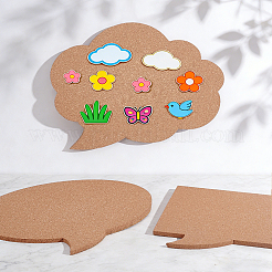 3Pcs 3 Styles Speech Bubble Shape Cork Memo Board Sets&nbsp;DIY-WH0504-933