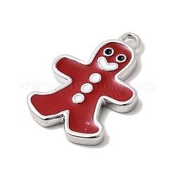 Christmas Brass Enamel Pendants&nbsp;KK-L258-05P-B02