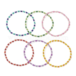 6Pcs Glass Seed Beads Stretch Bracelets for Women&nbsp;BJEW-MZ00277