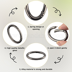 10Pcs Zinc Alloy Spring Gate Rings&nbsp;FIND-SP0004-31B