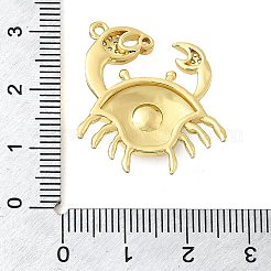 Brass Micro Pave Cubic Zirconia Pendants&nbsp;KK-C121-06G