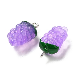 Transparent Resin Fruit Pendants&nbsp;CRES-Z003-02A
