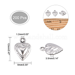 200Pcs 316 Surgical Stainless Steel Charms&nbsp;STAS-DC0003-51