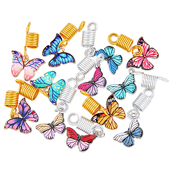 12Pcs Alloy Hair Coil Cuffs Set&nbsp;PALLOY-PH01465