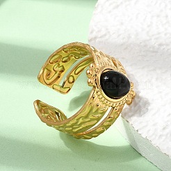 304 Stainless Steel Cuff Open Rings&nbsp;RJEW-F213-02G-08