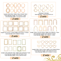 12Sets 6 Styles  Lace Frame Scrapbook Paper Pad&nbsp;DIY-CP0008-90