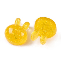 Transparent Epoxy Resin Bunny Decoden Cabochons&nbsp;CRES-P035-03C
