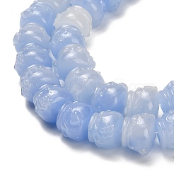 Synthetic Coral Dyed Carved Beads&nbsp;BSHE-H114-03E