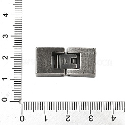 304 Stainless Steel Fold Over Clasps&nbsp;STAS-S185-15AS