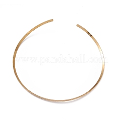 304 Stainless Steel Textured Wire Necklace Making&nbsp;STAS-B036-02G