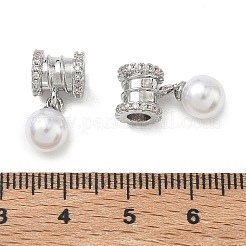 SHEGRACE Brass Micro Pave Cubic Zirconia Tube Beads&nbsp;XGRQ4G074-699P