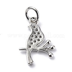 Brass Micro Pave Cubic Zirconia Charms&nbsp;ZIRC-F131-14P