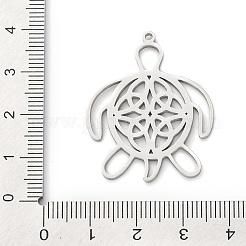 Hollow 304 Stainless Steel Pendants&nbsp;STAS-D202-02P
