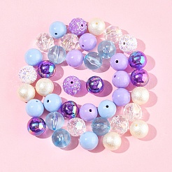 40Pcs 8 Styles Acrylic Beads&nbsp;OACR-FS0004-11