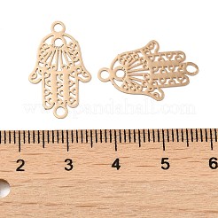 Rack Plating Brass Connector Charms&nbsp;KK-Q792-13LG