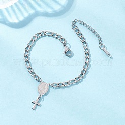 304 Stainless Steel Figaro Chains Bracelets&nbsp;BJEW-JB12771