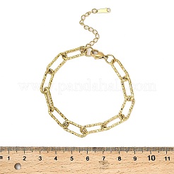 304 Stainless Steel Paperclip Chain Bracelets for Women&nbsp;LS-BJEW-Q040-02G