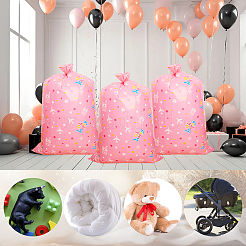 Christmas 3Pcs Rectangle Plastic Gift Storage Bags&nbsp;ABAG-WH20010-08C