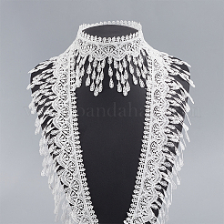 5 Yards Polyester Teardrop Tassel Lace Trim&nbsp;OCOR-GF0004-22A