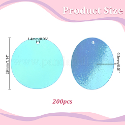 200Pcs PVC Paillette/Sequin Pendants&nbsp;FIND-HY0005-22C
