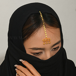 Ethnic Style Tassel Brass with Cubic Zirconia Hair Extension Chain for Women&nbsp;PU2601