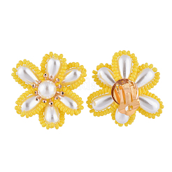 Brass Clip-on Earring&nbsp;EJEW-JE04139-03