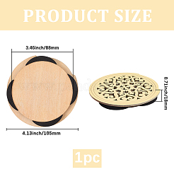 Wood Guitar Sound Hole Cover&nbsp;AJEW-WH20018-105B