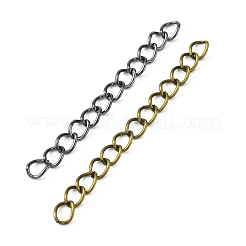 100Pcs 5 Color Iron Ends with Twist Chains&nbsp;DIY-FS0003-54