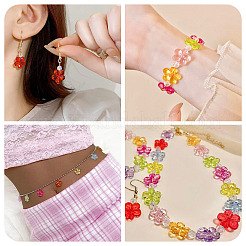 168Pcs 12 Colors Transaparent Acrylic Beads&nbsp;PACR-TA0001-19