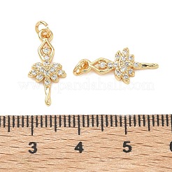 SHEGRACE Brass Micro Pave Cubic Zirconia Pendants&nbsp;XGRQ3D848-486G