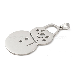 Christmas Theme 304 Stainless Steel Pendants&nbsp;STAS-Q005-01P-04