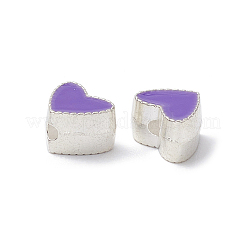 Silver Tone Alloy Enamel Beads&nbsp;FIND-C031-04