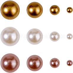 1 Box Half Round Resin & ABS Imitation Pearl Cabochons&nbsp;DIY-CP0012-96B