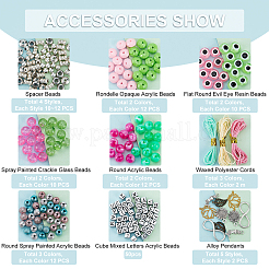 DIY Evil Eye Bracelets Making Kit&nbsp;DIY-PH0008-86