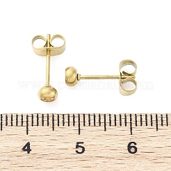 304 Stainless Steel Stud Earring Findings&nbsp;STAS-V003-09G-01