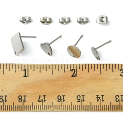 201 & 304 Stainless Steel Ear Stud Findings&nbsp;STAS-FS0001-48B