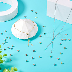 60Pcs 3 Colors Brass Beads&nbsp;KK-TA0001-59