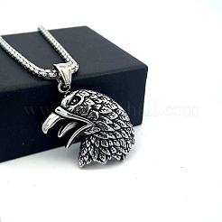 Men's Hip-Hop Eagle Pendant 304 Stainless Steel Vintage Punk Necklaces&nbsp;IJ6091
