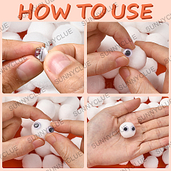 150Pcs Polyester Pom Pom Ball&nbsp;DIY-SC0031-33F