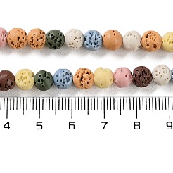 Synthetic Lava Rock Dyed Beads Strands&nbsp;G-H311-08A-07