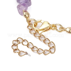 Starfish Synthetic Turquoise & Natural Mixed Gemstone Chip Beaded Bracelets for Women&nbsp;BJEW-JB11264